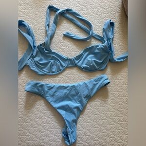 Monday Swimwear Blue Bikini Set
